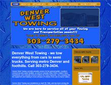 Tablet Screenshot of denverwesttowing.com